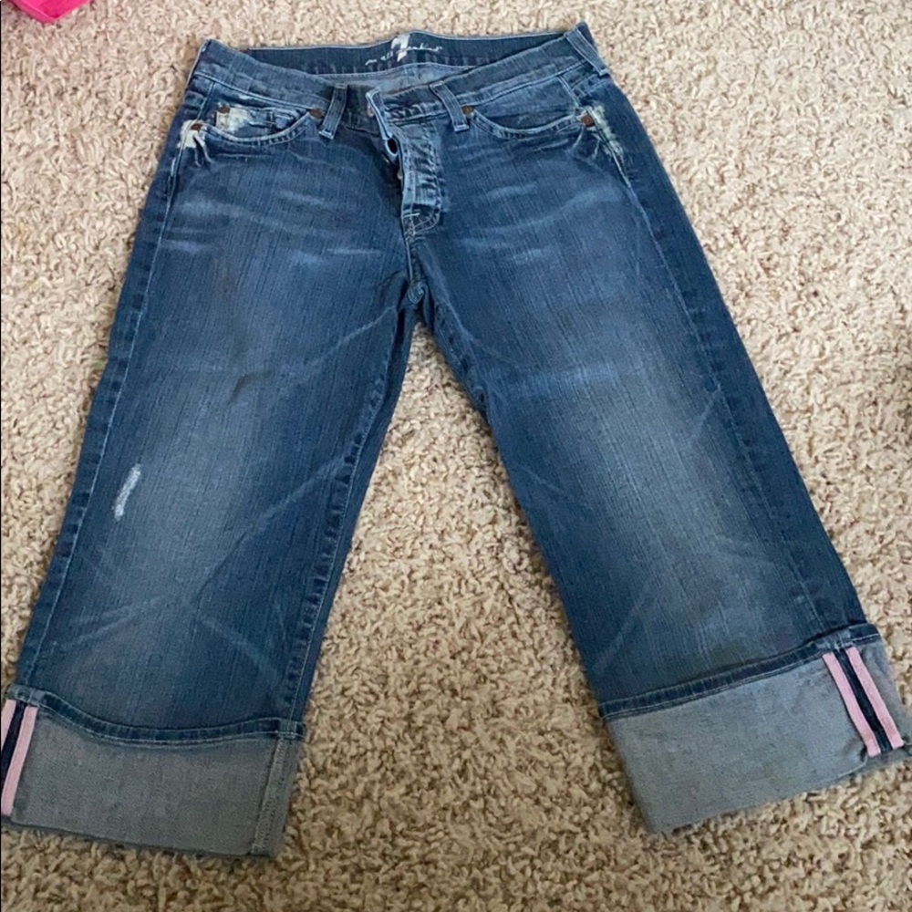 7 for all mankind crop boy cut